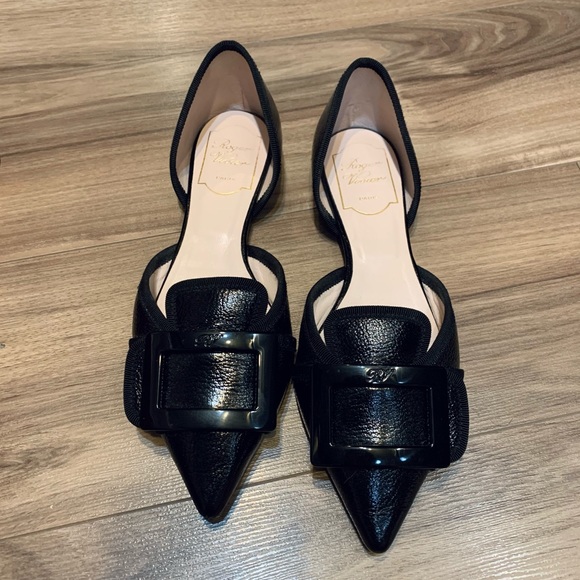 Roger Vivier Soft Gommettine No Pleat Dorsay Flats - Picture 4 of 16